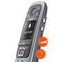Gigaset Téléphone sans fils dect noir/argent avec répondeur - e560a
