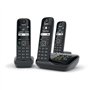 GIGASET Téléphone Fixe AS690 A Trio Noir