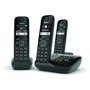 GIGASET Téléphone Fixe AS690 A Trio Noir