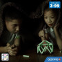 Coffret de construction - GEOMAG - Glow Recycled - 25 pieces - Luminescent - Magnétique - Plastique recyclé