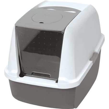 Maison de toilette Bac a litiere pour chat - CATIT - Airsift Regular - Systeme de filtration intégré - L. 57 x l. 39 x H. 46,5 c