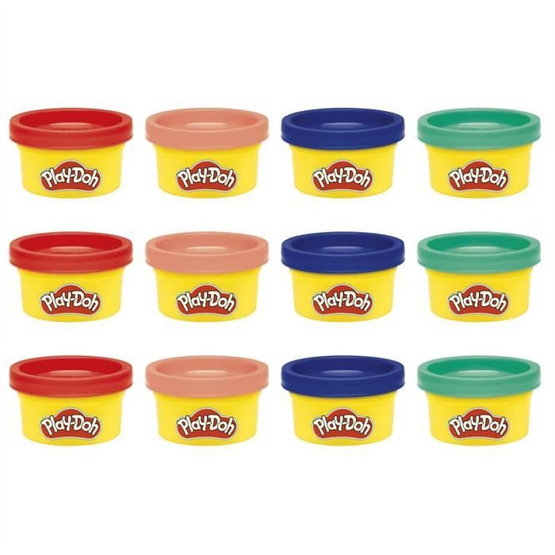 Image secondaire de Play-Doh Pack de 12 L'imagination en fete, autocollants et pots de pâte a modeler de 28 g, petits cadeaux, loisirs créatifs pour