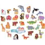 Plateau magnétique des continents - Jeu Éducatif - J.A.D.E - 30 pieces animaux - BOIS FSC - 40x30 cm - Des 3 ans