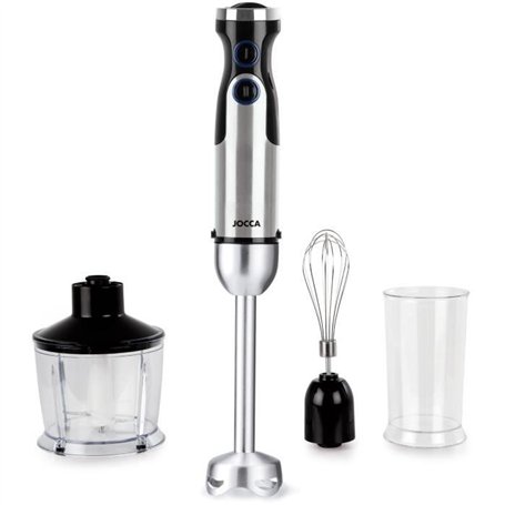 Mixeur plongeant - JOCCA - Avec accessoires - 1200 W - Noir et gris