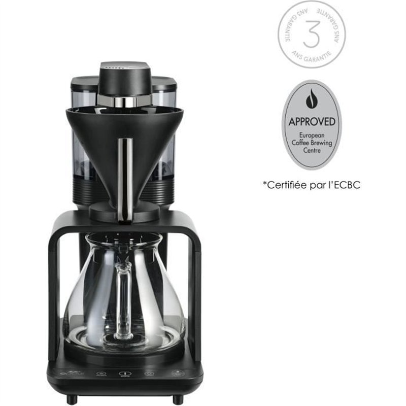 Cafetiere filtre - MELITTA - Epour 1024-11 - 1515 W - 2/8 tasses - Noir / Chrome