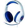 Casque gaming filaire - KONIX - PC, PS4, PS5, Switch, Xbox - Micro 45° - Câble 1,5 m - Blanc et bleu