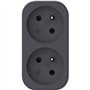 Biplite - QUARX - 2P 16A - Noir et gris anthracite, conforme NF
