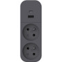 Biplite - QUARX - 2P 16A - Avec USB-A et USB-C, conforme NF