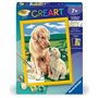 CreArt Kids 18x24cm Amour maternel, Kit de peinture par numéros Numéro d'Art, Des 7 ans, 25827, Ravensburger