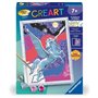 CreArt Kids 18x24cm Etincelant Pégase, Kit de peinture par numéros Numéro d'Art, Des 7 ans, 25830, Ravensburger