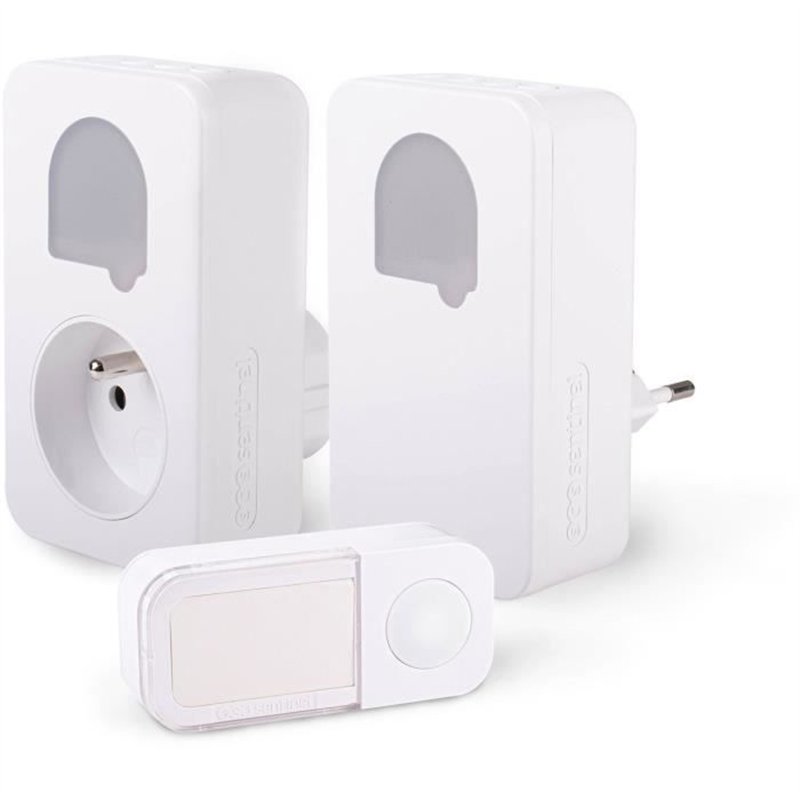 Carillons - SCS SENTINEL - SONE DUO - Sans fil et sans pile - Lot de 2 - Portée 150+50 metres - Auto-alimenté