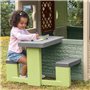 Smoby Life - Table de Pique Nique adaptable aux maisons Smoby - 2 bancs