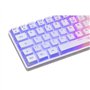 Clavier Gamer - Membrane - The G-Lab - KEYZ HYDROGEN WL - Rétroélairage arc-en-ciel - Sans fil - Semi mécanqiue - Azerty - Blanc