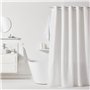 Rideau de douche gauffré - White - Polyester - 180 x 200 cm - 12 crochets - UTILITY - TODAY