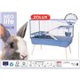 Cage grillagée lapin et rongeur sur pieds NeoLife 100 L - Zolux Bleu