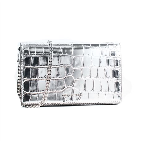 Sac à Bandoulière Michael Kors 32F4SJ6C8K-SILVER Gris 22 x 14 x 6 cm