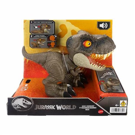 Dinosaure Mattel Jurassic World Roar Command T-Rex 21,59 x 22,23 x 10,16 cm