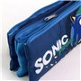 Trousse Fourre-Tout Triple Sonic Prime Bleu clair Light Blue 2,2 x 1,1 x 22,5 cm