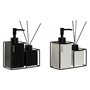 Ensemble de Bain Home ESPRIT Blanc Noir Métal Dolomite 14,5 x 8 x 17 cm 2 Pièces (2 Unités)