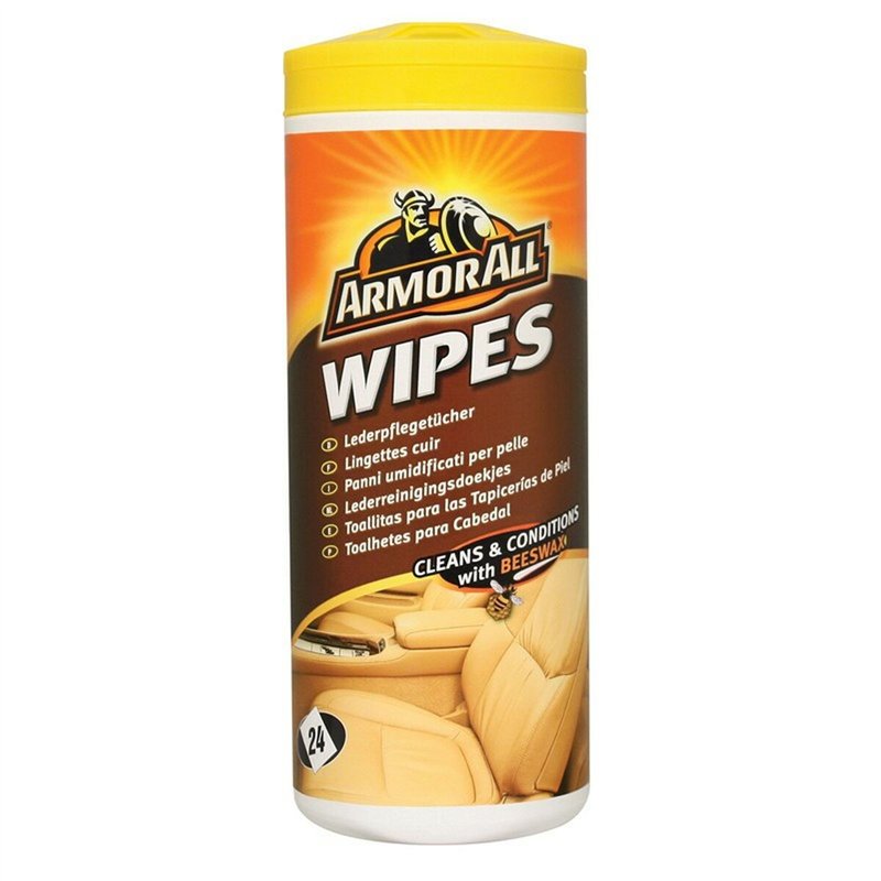 Lingettes de nettoyage pour cuir Armor All Wipes Cuir 24 Pièces