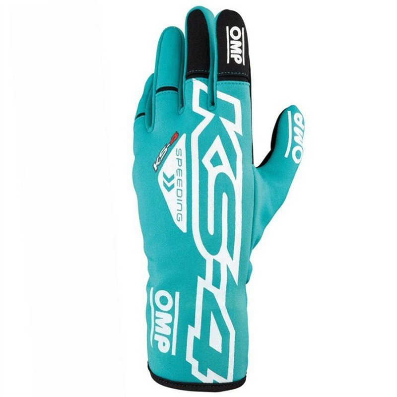 Image secondaire de Gants de karting pour enfants OMP KS-4 Vert 5