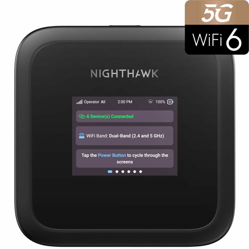 Switch Netgear MH3150-100EUS Noir Wi-Fi 6 GHz USB USB-C USB-C 3.2 Gen 1 (3.1 Gen 1)
