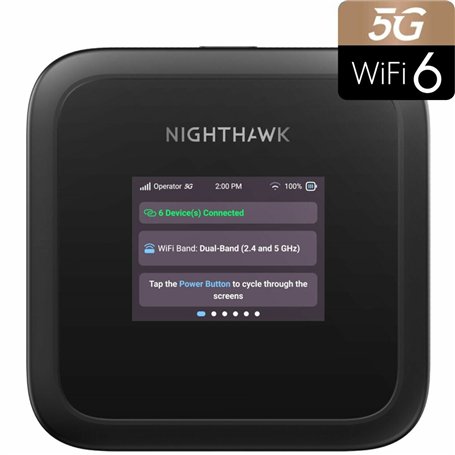 Switch Netgear MH3150-100EUS Noir Wi-Fi 6 GHz USB USB-C USB-C 3.2 Gen 1 (3.1 Gen 1)