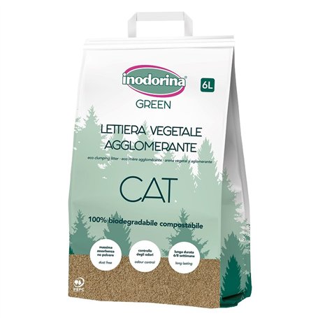 Sable pour chats Inodorina Sans parfum 6 L