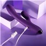 Vibration de Stimulation Double Evolved Playboy Violet Pourpre
