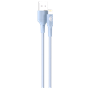 Câble Tissé USB A / Lightning 2.4A 1.2m FastCharge 12W Bleu Bigben