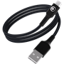 Câble Tissé USB A / microUSB 2.1A 1.2m 10.5W Noir Bigben