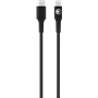Câble Tissé USB C / Lightning 3A 1.2m PD 60W Noir Bigben