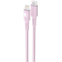 Câble Tissé USB C / Lightning 3A 1.2m PD 60W Rose Bigben