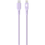 Câble Tissé USB C / Lightning 3A 1.2m PD 60W Violet Bigben