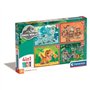 CLEMENTONI Puzzle 4 en 1 Jurassic World