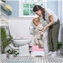 INGENUITY Marche pied et pot d'apprentissage avec cuvette amovible, Antidérapant, Assise ergonomique, rose