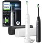 Brosse a dents - PHILIPS - HX7109/01 - Sonicare - Double manche Serie 5300 - Blanc & Noir - Eléctrique