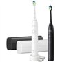 Brosse a dents - PHILIPS - HX7109/01 - Sonicare - Double manche Serie 5300 - Blanc & Noir - Eléctrique