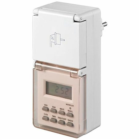 Prise avec programmateur numérique NIMO 230 V 16 A Extérieur Hebdomadaire