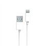 CABLE USB-A LIGHTNING 0,5M BLANC