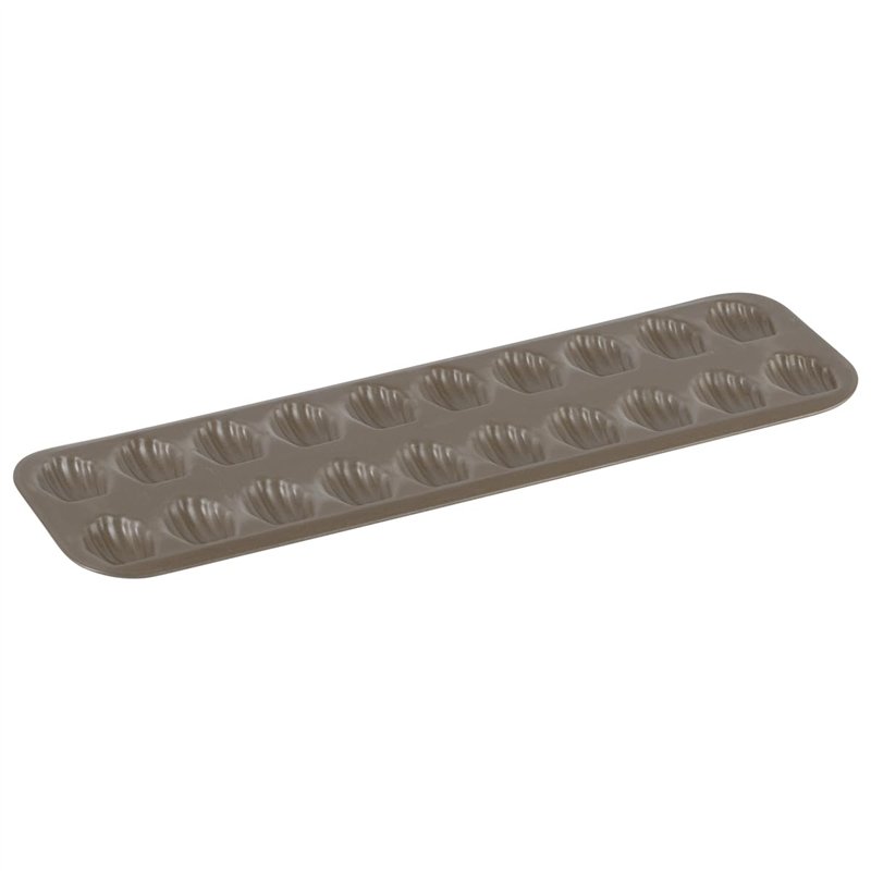 GOBEL - Plaque de 20 Mini Madeleines - Acier - Revêtement Antiadhérent Bicouche Garanti sans PFAS - Qualité Professionnelle – Fa