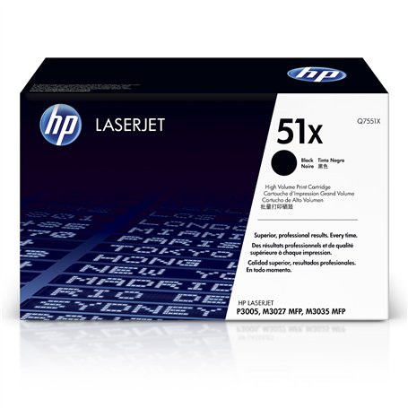 HP 51X Cartouche de Toner pour imprimante Laser monochrome