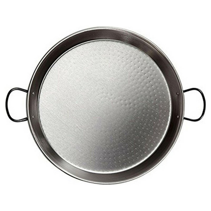 Vaello Campos Poêle à Paella en Acier Poli, La Valenciana, 42 cm