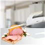 Clatronic EM 3062 — Couteau électrique dentelé en acier inoxydable, 150 W, blanc