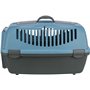 TRIXIE 39832 Box de transport Capri 3, S : 40 × 38 × 61 cm, gris foncé/bleu