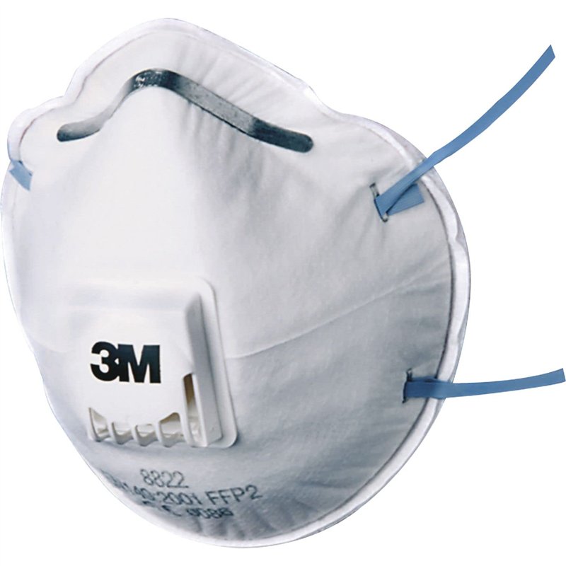3M 8822 Masque antipoussière jetable FFP2 (pack de 10)