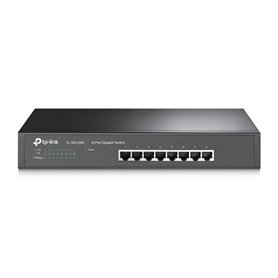 TP-Link TL-SG1008 8-Port Gigabit Ethernet Switch, Desktop/Rack-Mount, Steel Case, Lifetime Warranty, Black TP-Link TL-SG1008 8-Port Gigabit Ethernet Switch, Desktop/Rack-Mount, Steel Case, Lifetime Warranty, Black