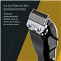 Wahl Super Taper - Tondeuse à cheveux professionnelle - Pour l'épilation et l'effilage, noir/blanc