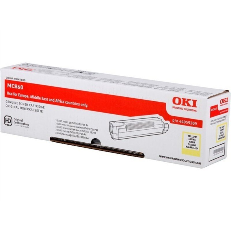 OKI Cartouche de toner 1 x jaune 10000 pages