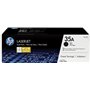 HP 35A Pack de 2 Toners Noirs Authentiques (CB435AD) pour imprimante HP LaserJet P1005 et HP LaserJet P1006